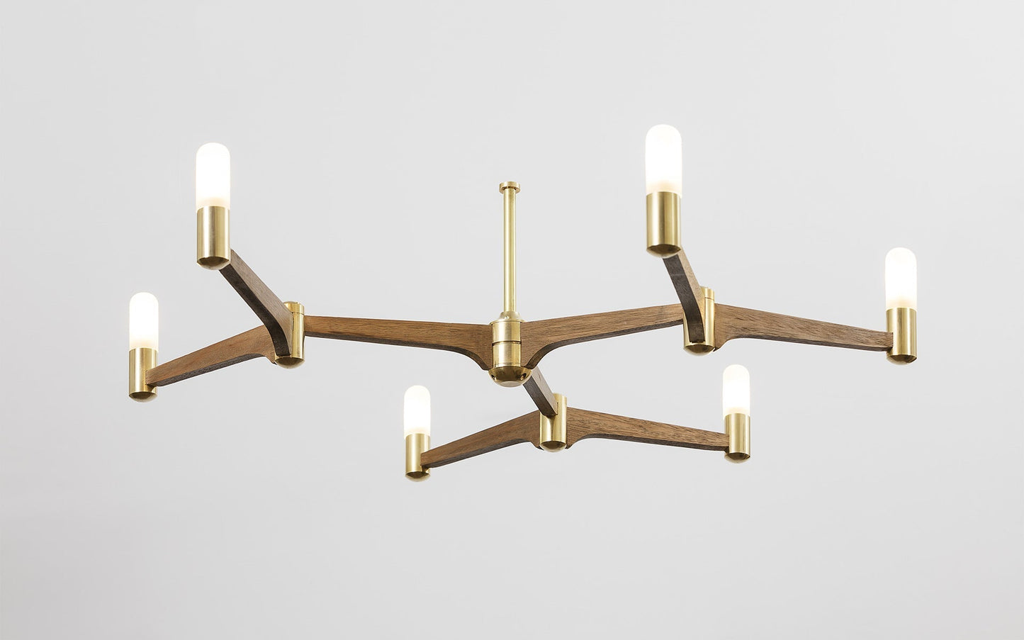 Guinevere 6 Light Modern Brass Chandelier - Joe Scog