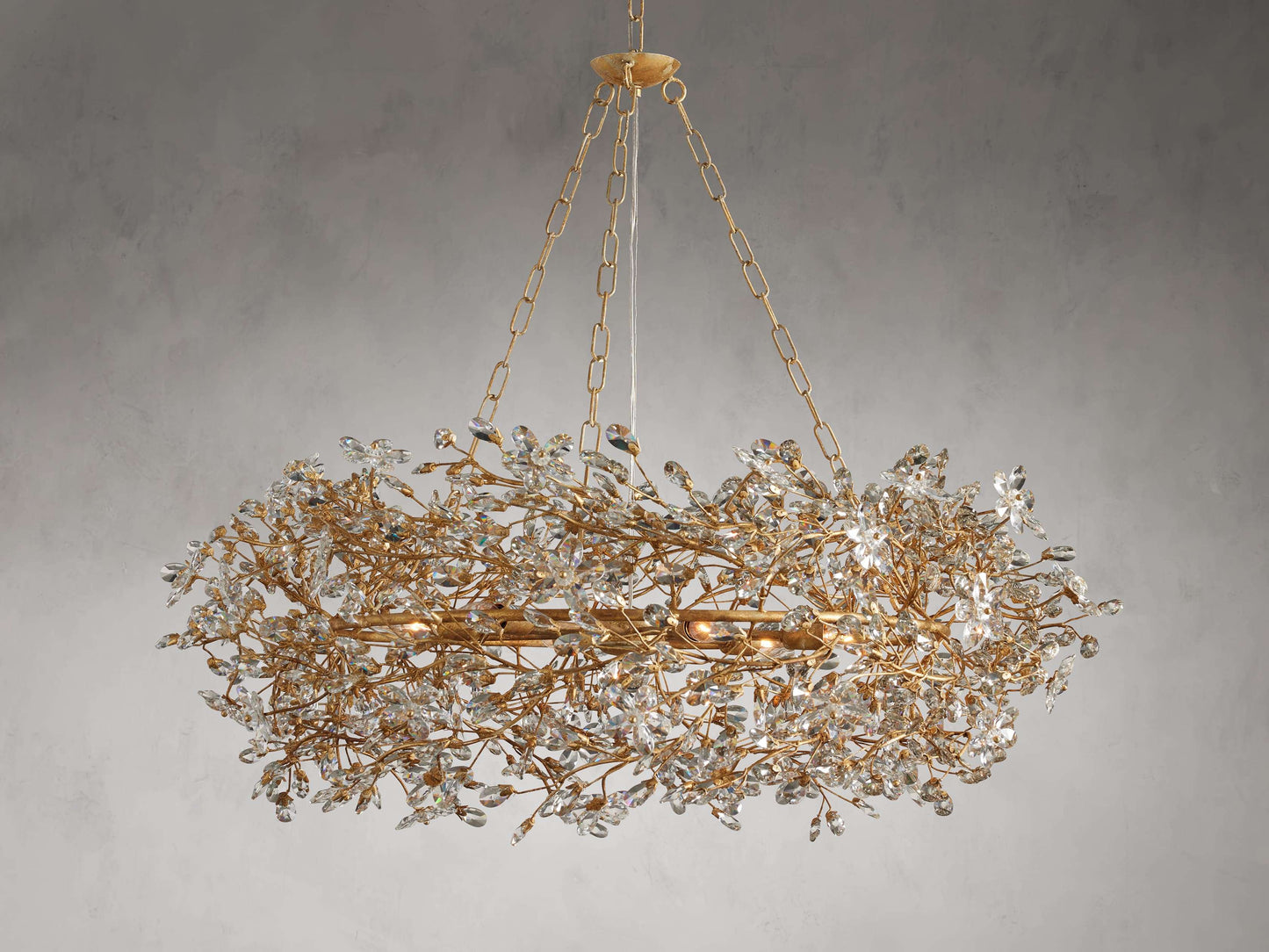Fiore Crown Chandelier 39" 48" 60"