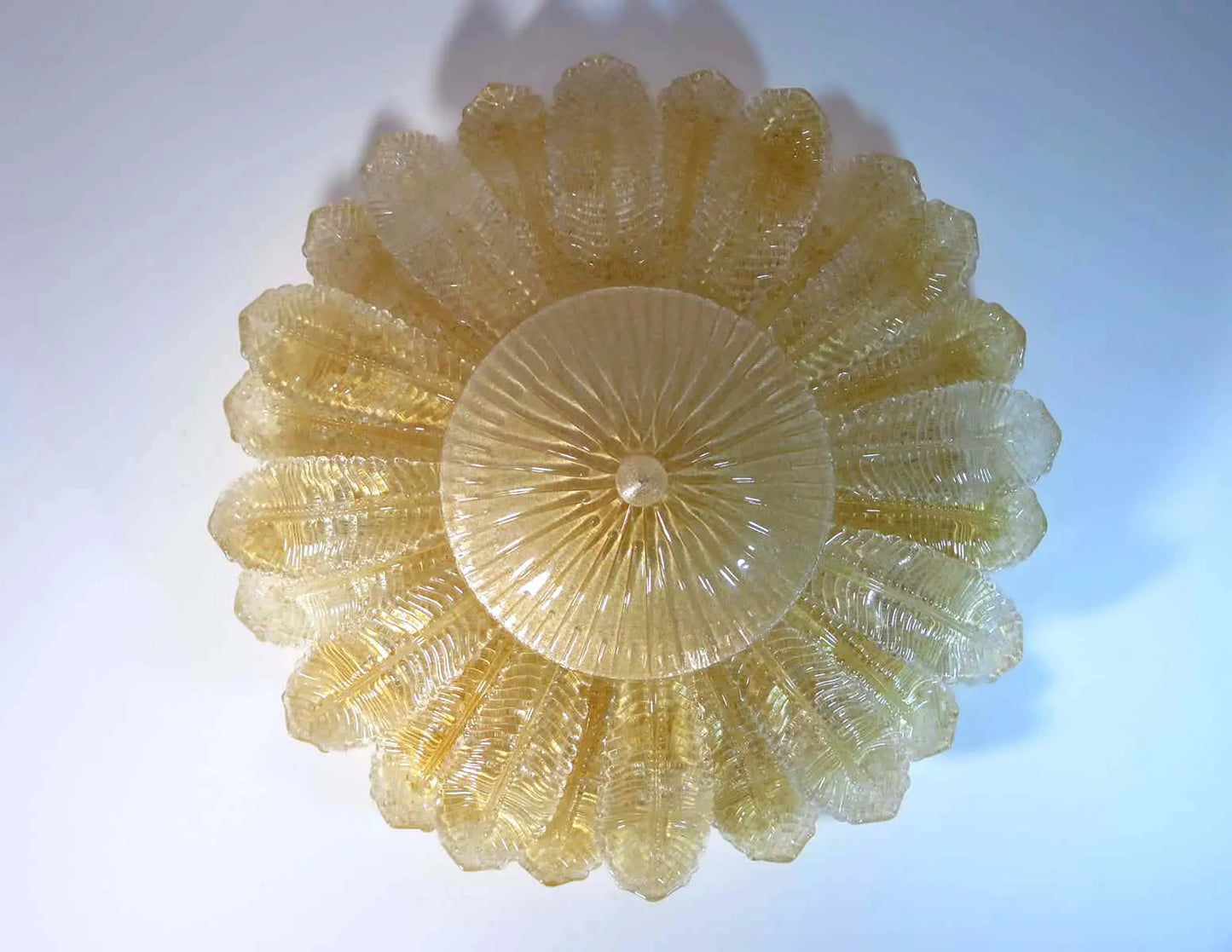 Murano ceiling lamp – Barovier – Yellow