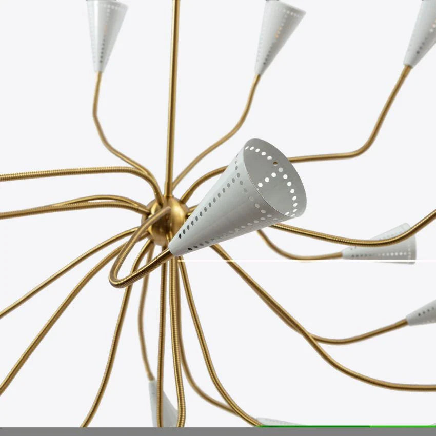 White Alexandra Sputnik Chandelier