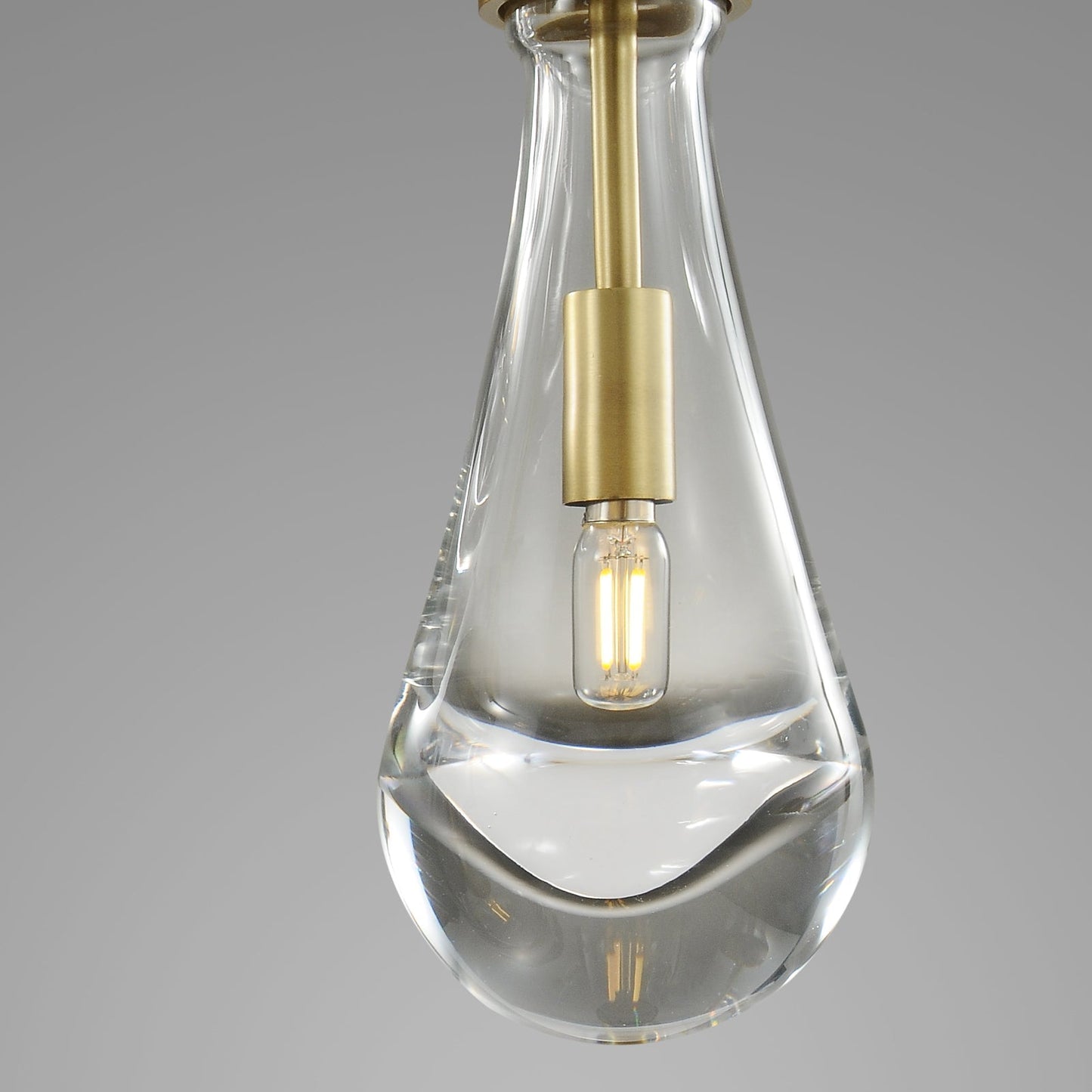 Raindrop round chandelier 14"(rod)