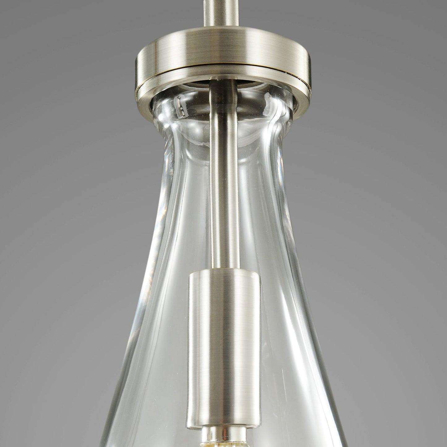 Raindrop round chandelier 14"(rod)