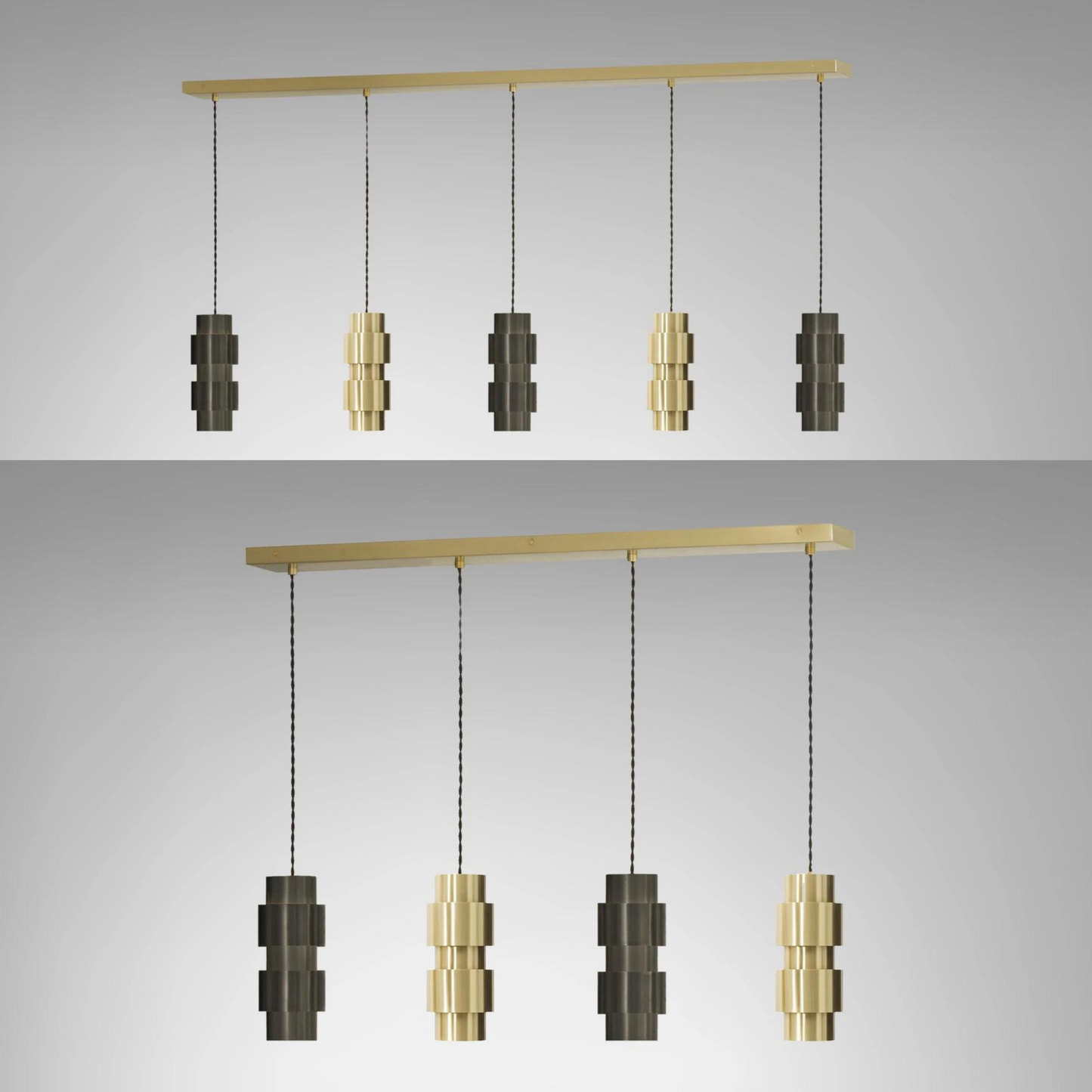 Ring Cluster Long Pendant