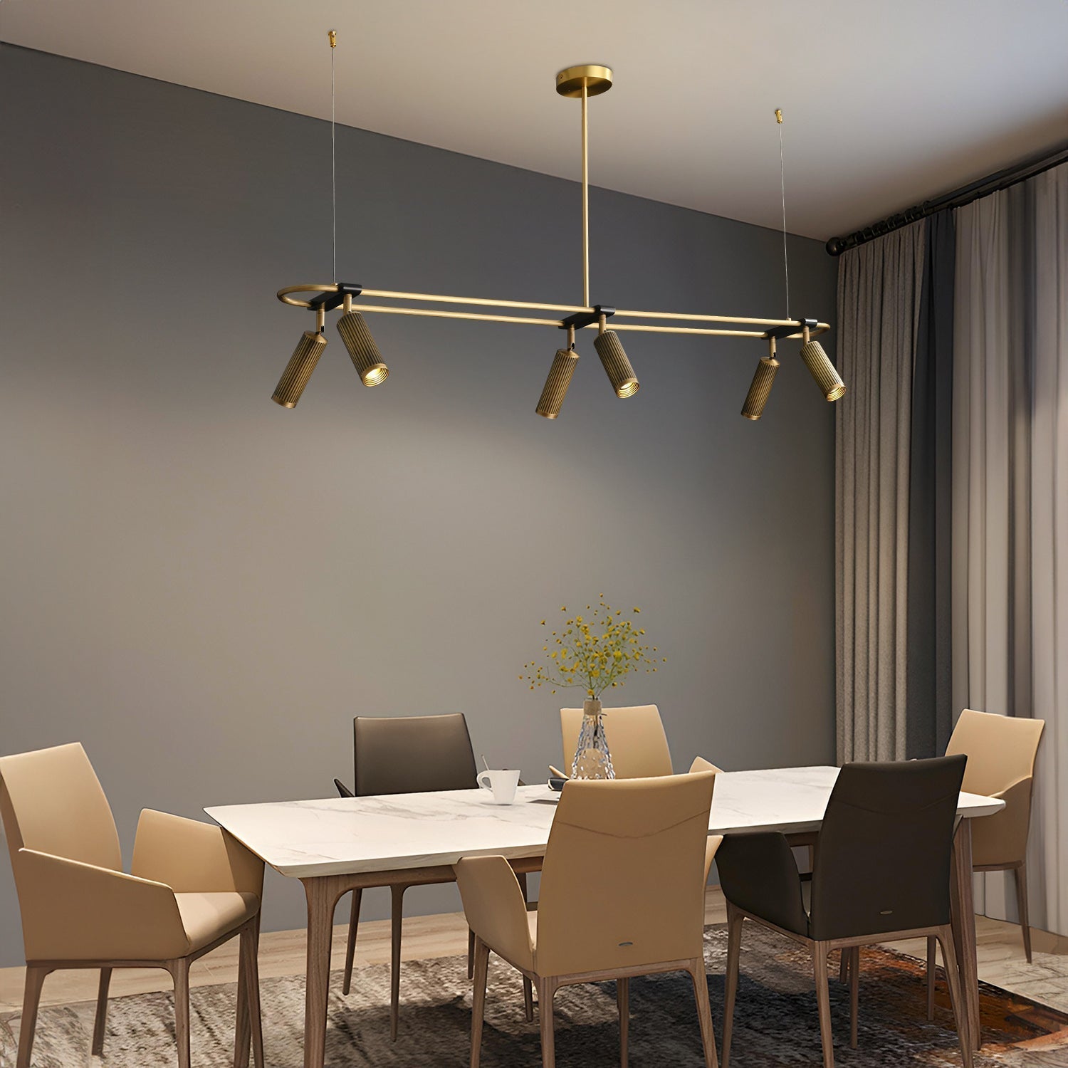 Spot Linear Suspension Pendant Light