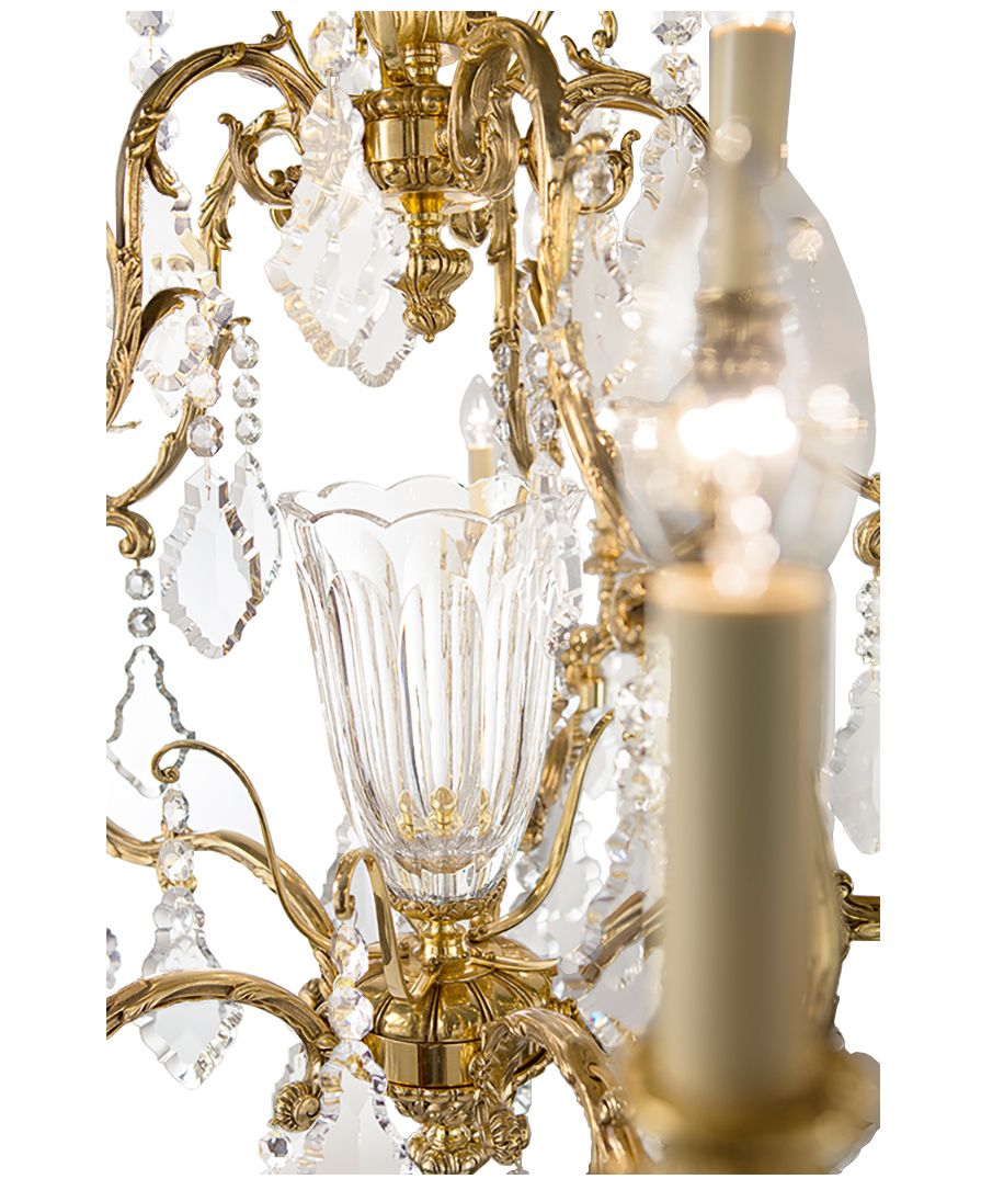 St James Crystal Glass Chandelier CH7001SHAFG - (Multiply Finishes) - Christopher Hyde