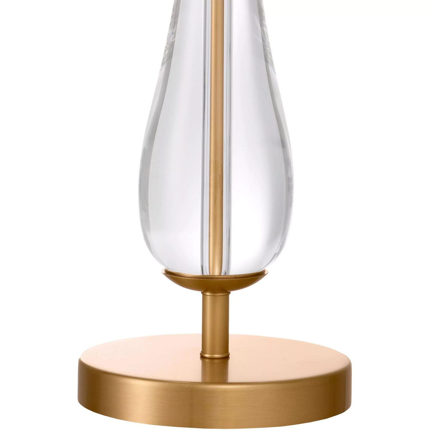 Stilla Table Lamp (Antique Brass Finish & Crystal Glass)