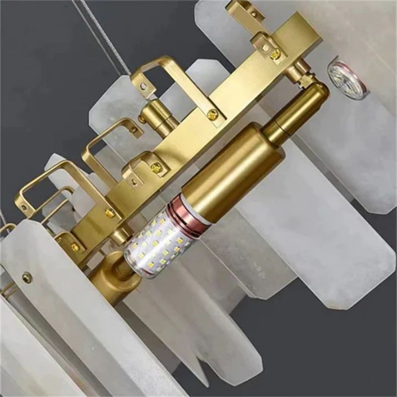 Alabaster Flakes Round Chandelier