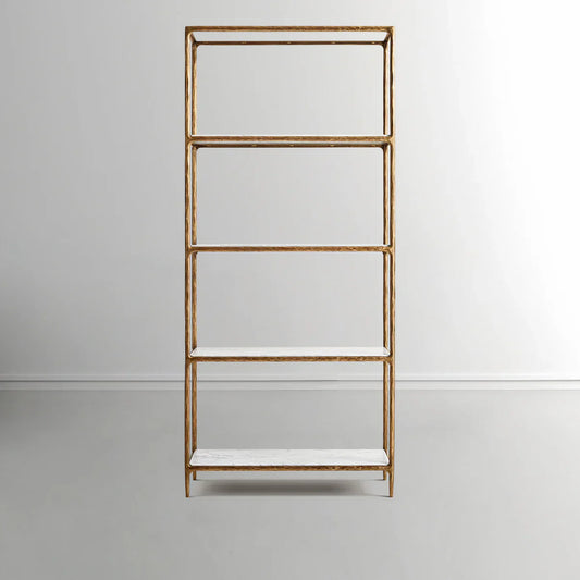 Thaddeus White Marble Shelving