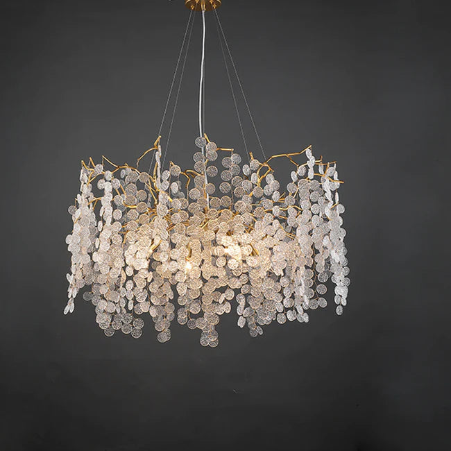 Tree Branch Chandelier Pendant Lighting Round Ceiling Light 31.5" D