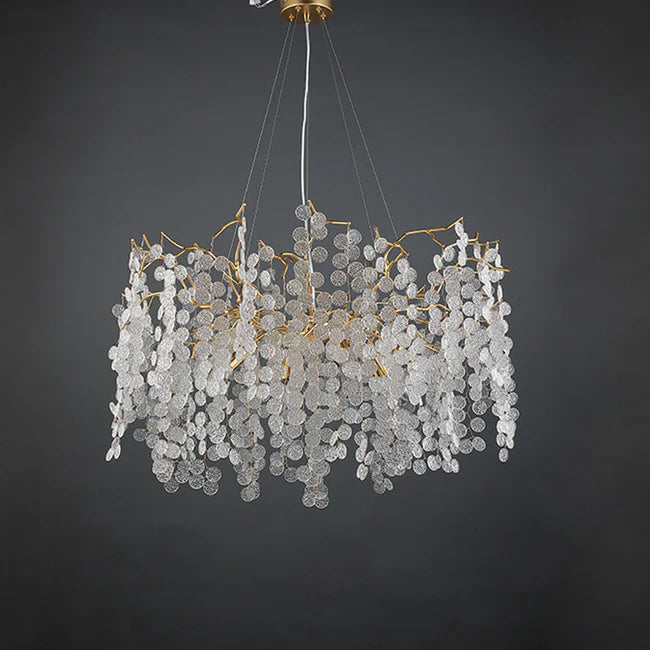 Tree Branch Chandelier Pendant Lighting Round Ceiling Light 31.5" D