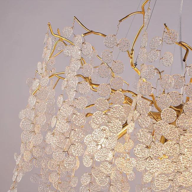 Tree Branch Chandelier Pendant Lighting Round Ceiling Light 31.5" D