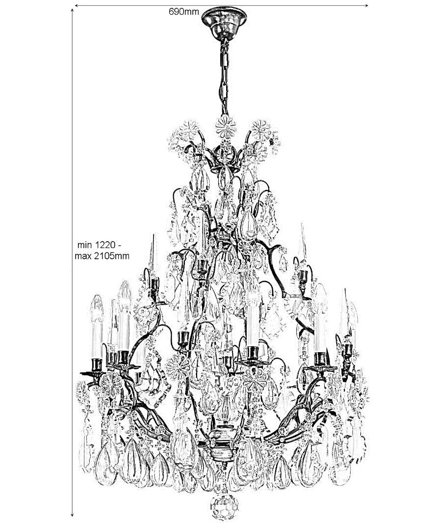 Trieste Crystal Chandelier CRY408DBZ - (Multiply Finishes) - Christopher Hyde