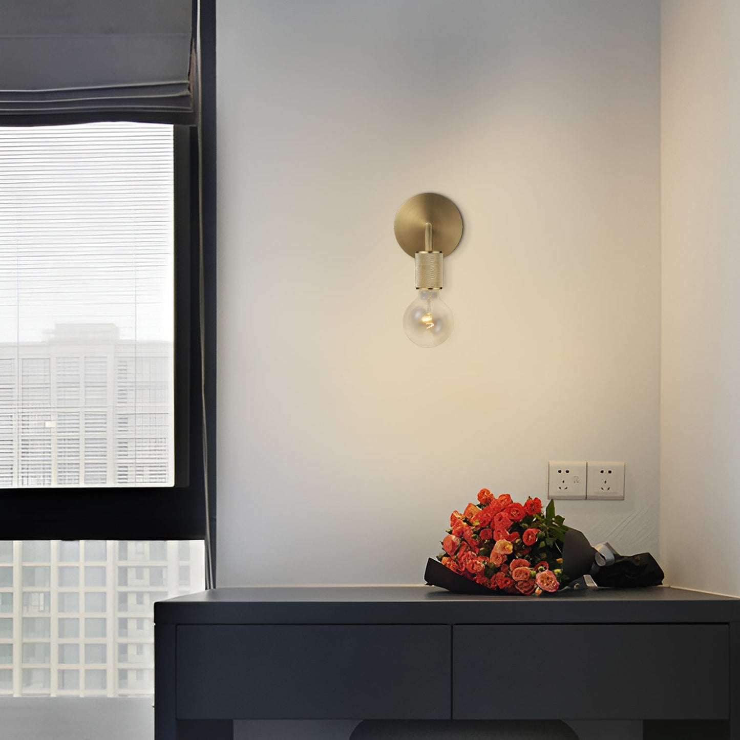Utilitaire Funnel Shade Sconce