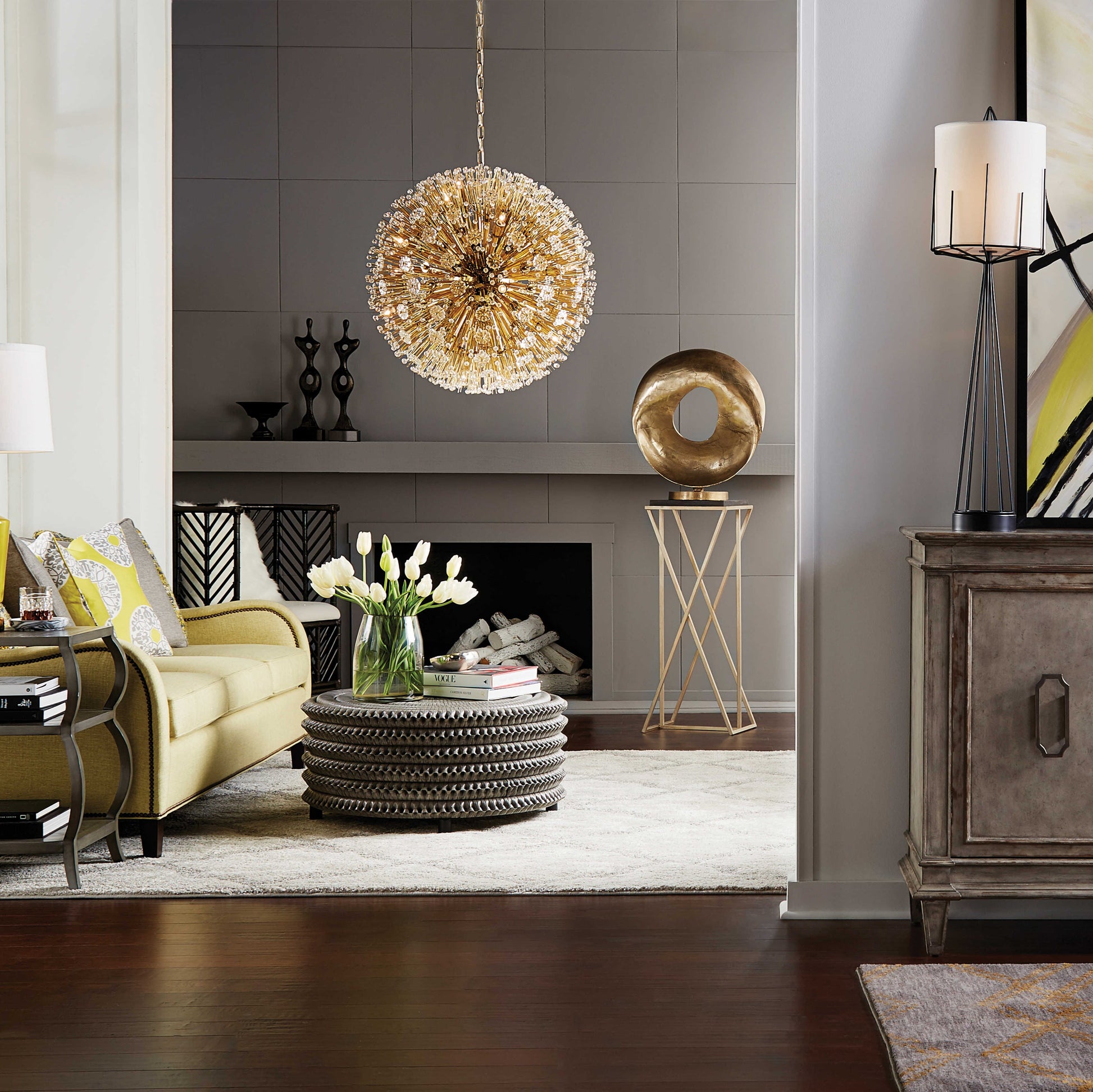Wildwood Crystal Pendant  Over Stairs
