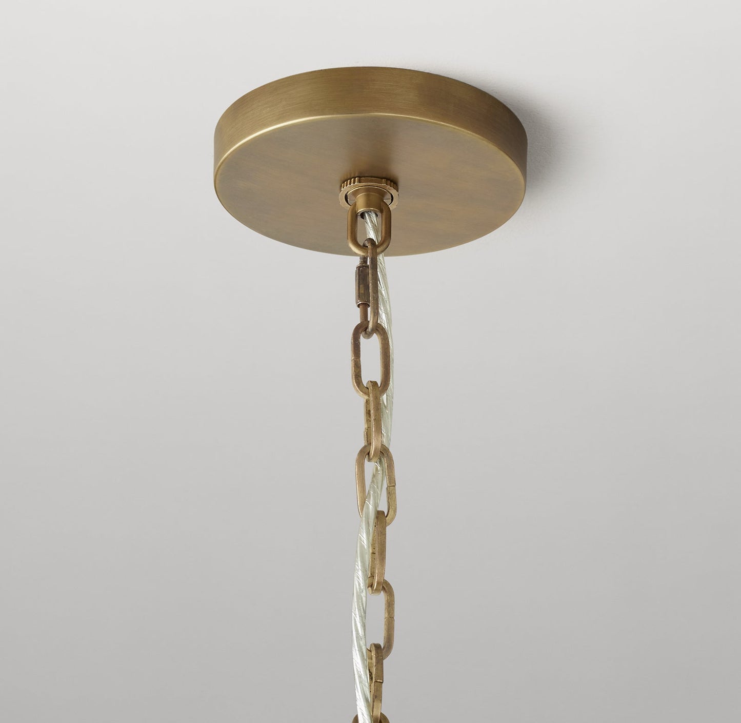 Spiral crystal chandelier