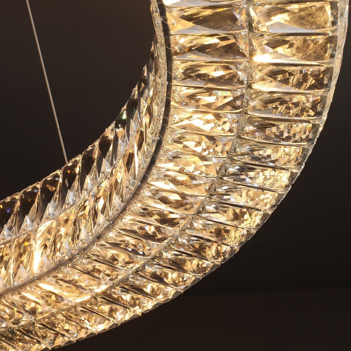 Spiridon Ring Crystal Chandelier 32" 44" 59"