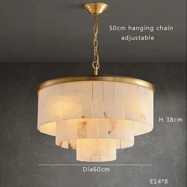 Alabaster 2/3/4/5 Tiered Chandelier