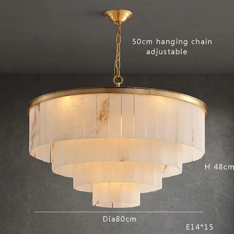 Alabaster 2/3/4/5 Tiered Chandelier
