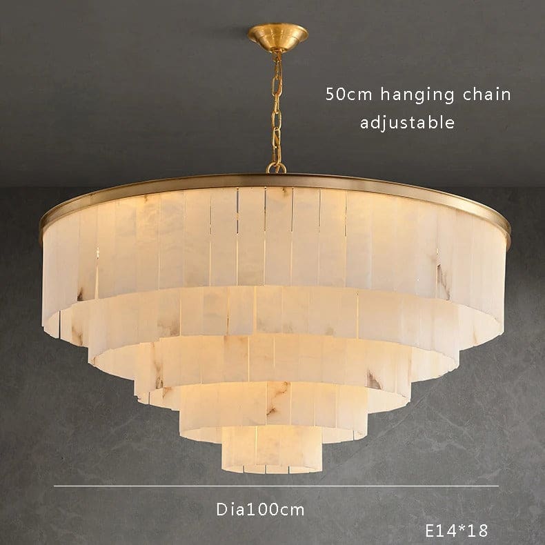 Alabaster 2/3/4/5 Tiered Chandelier