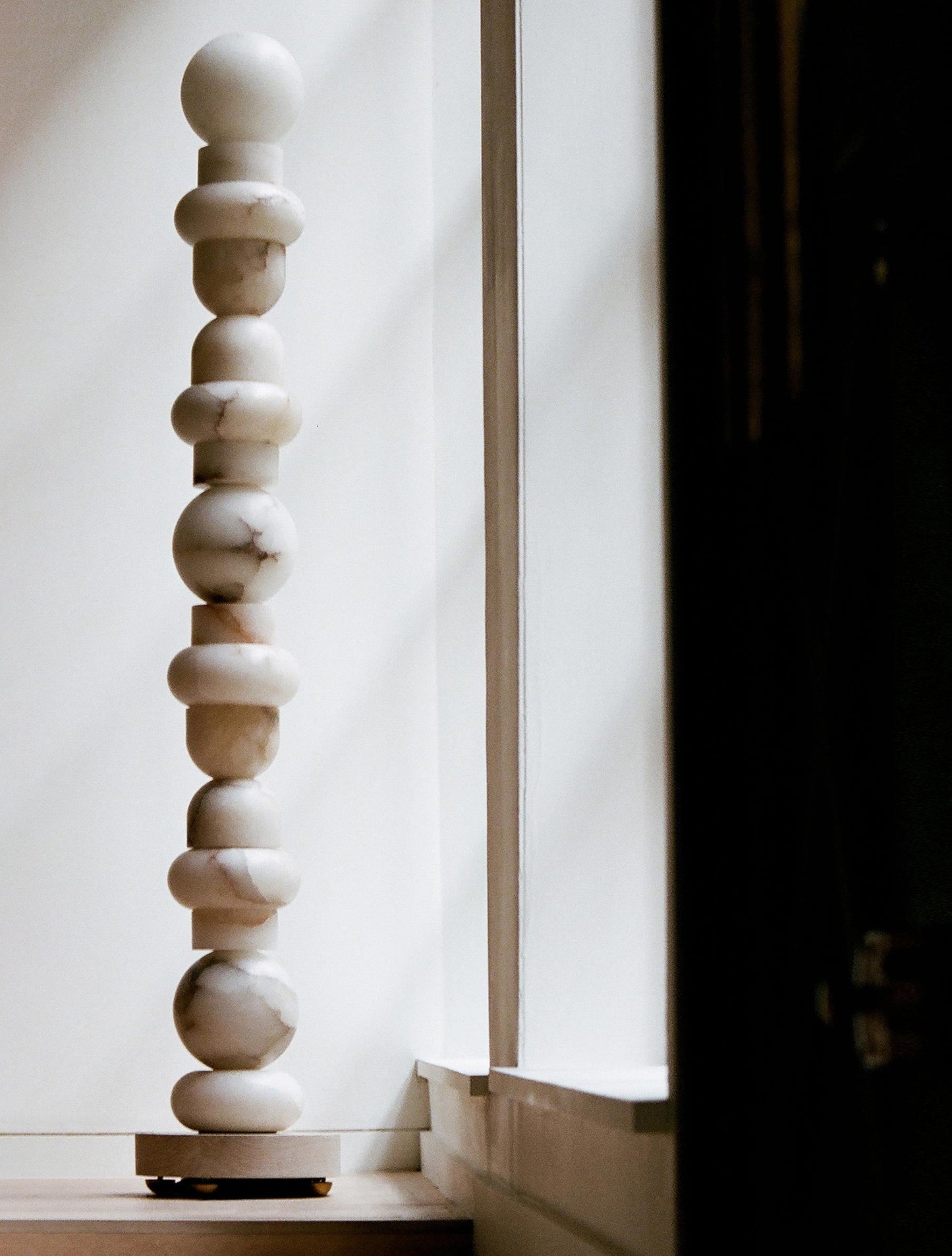 Alabaster Column Floor Lamp