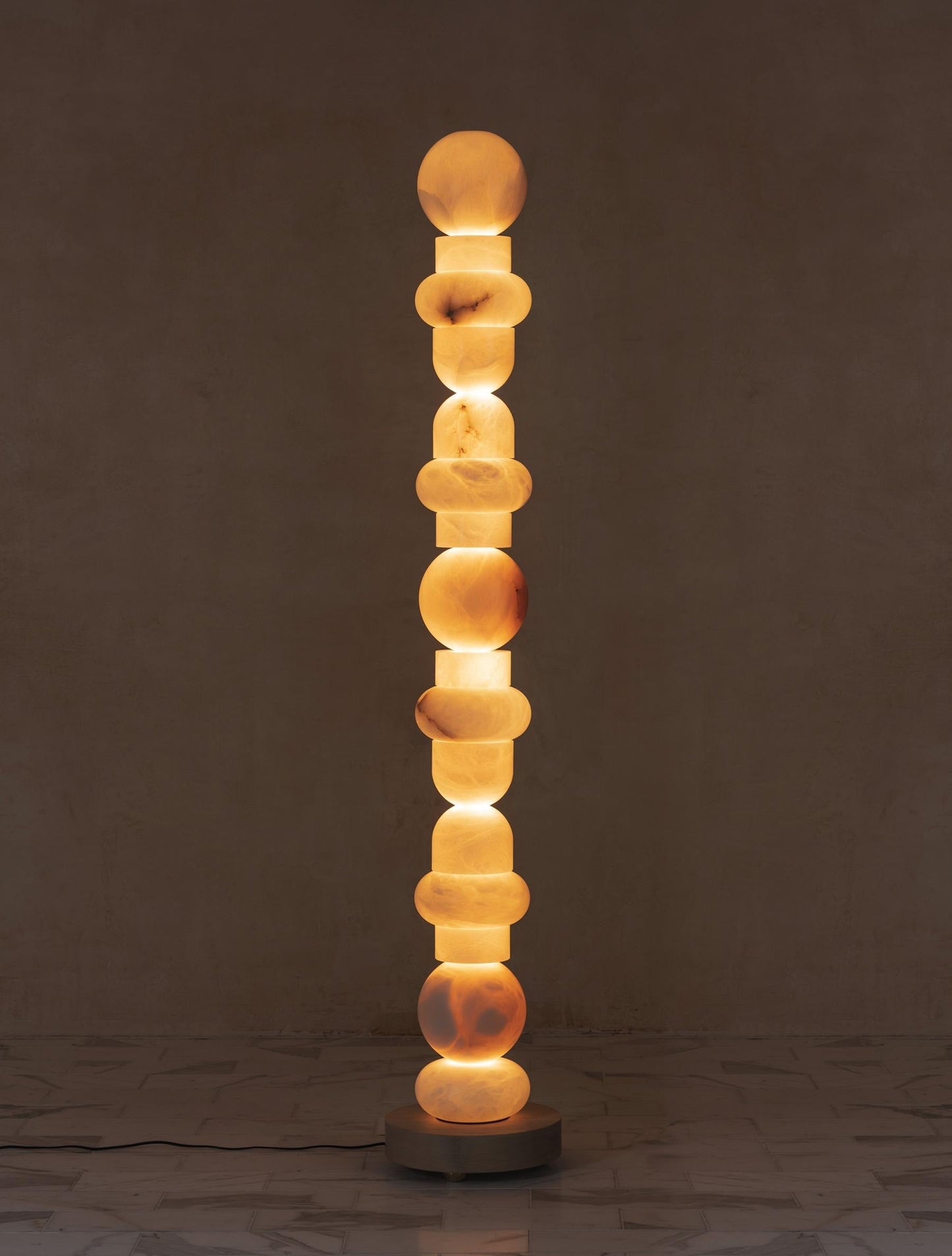 Alabaster Column Floor Lamp