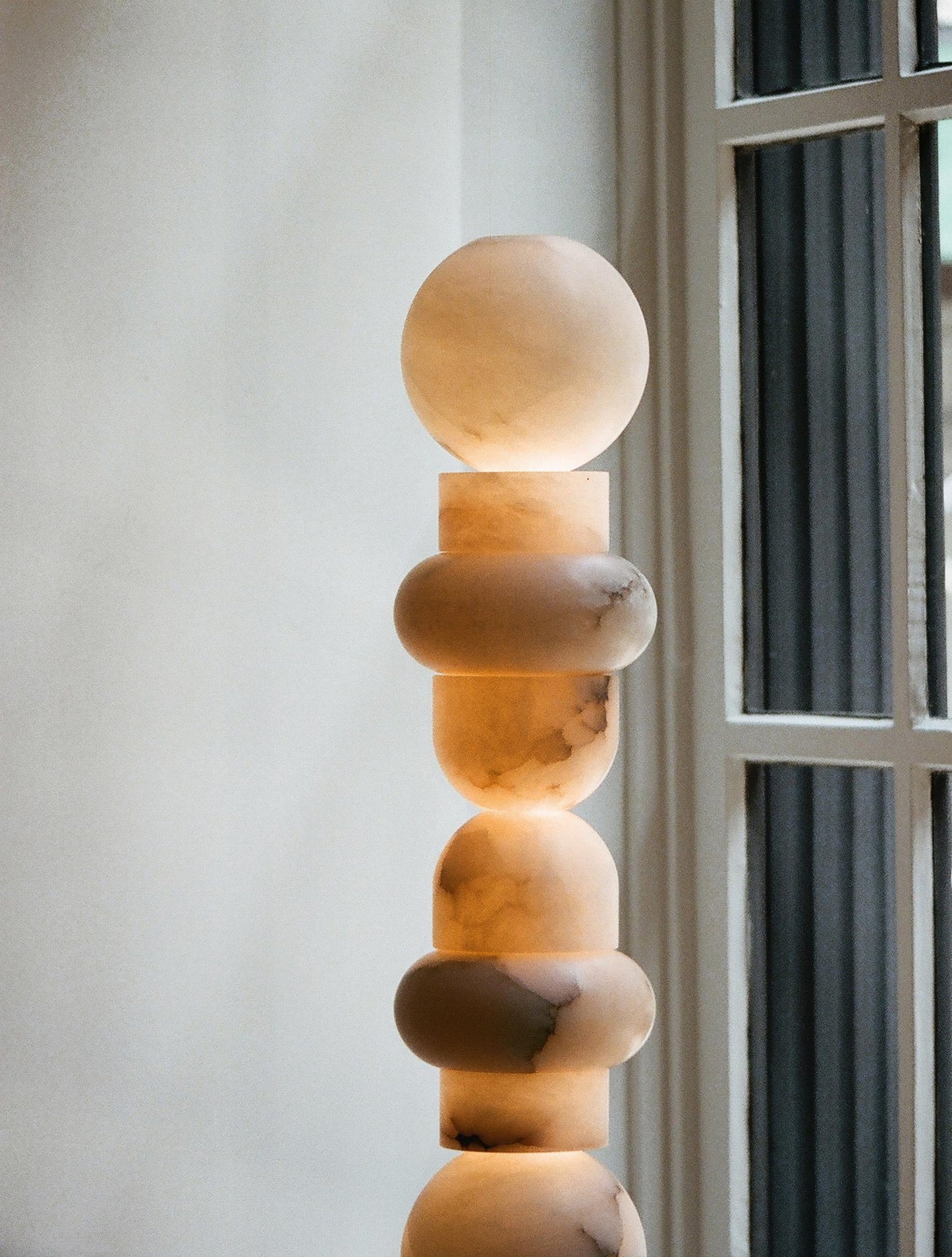 Alabaster Column Floor Lamp