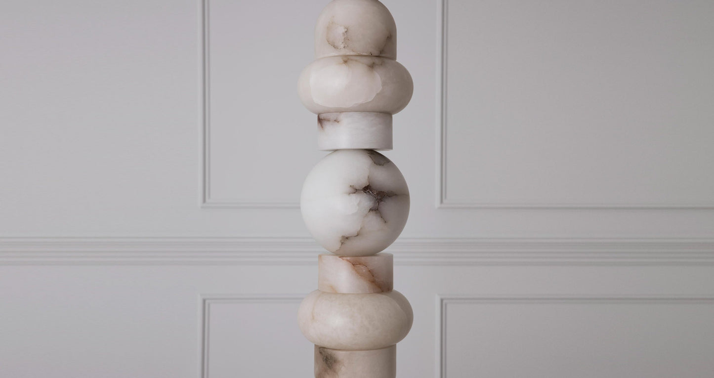 Alabaster Column Floor Lamp