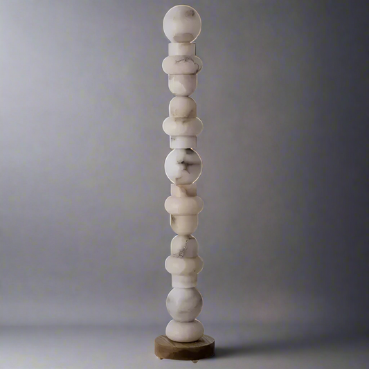 Alabaster Column Floor Lamp