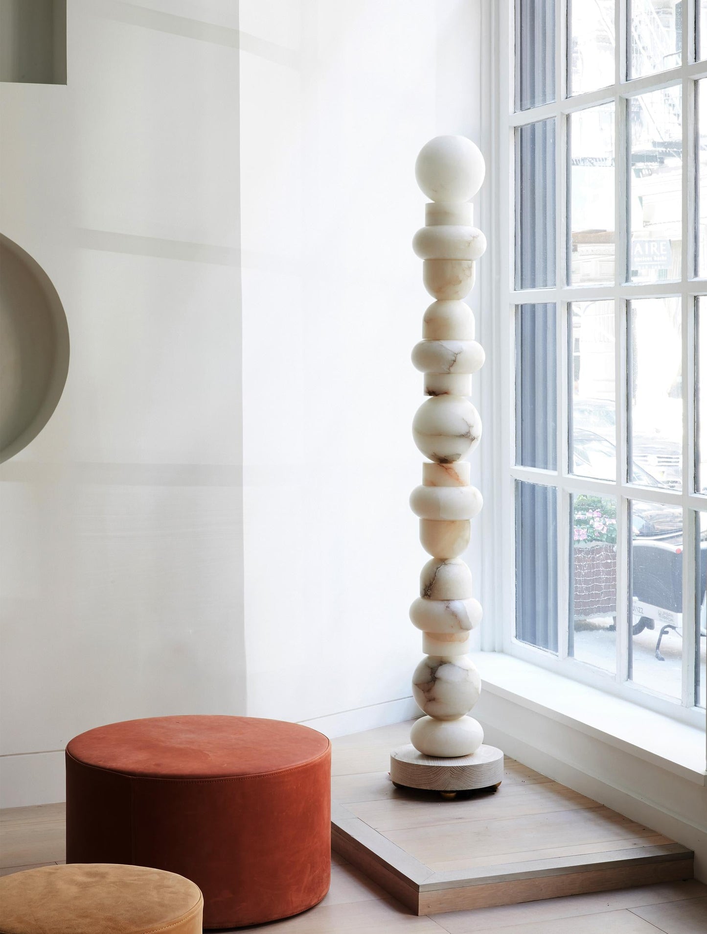 Alabaster Column Floor Lamp