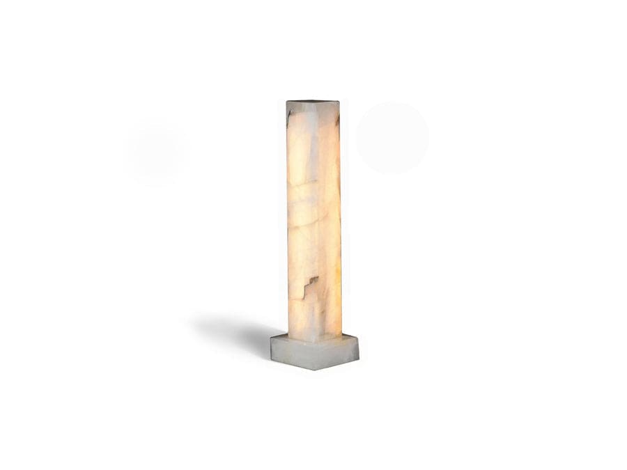 Alabaster Column Floor Lamps