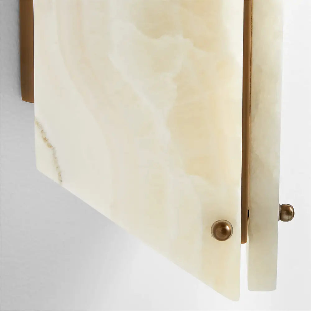Alabaster Geometric Wall Lamp Onyx