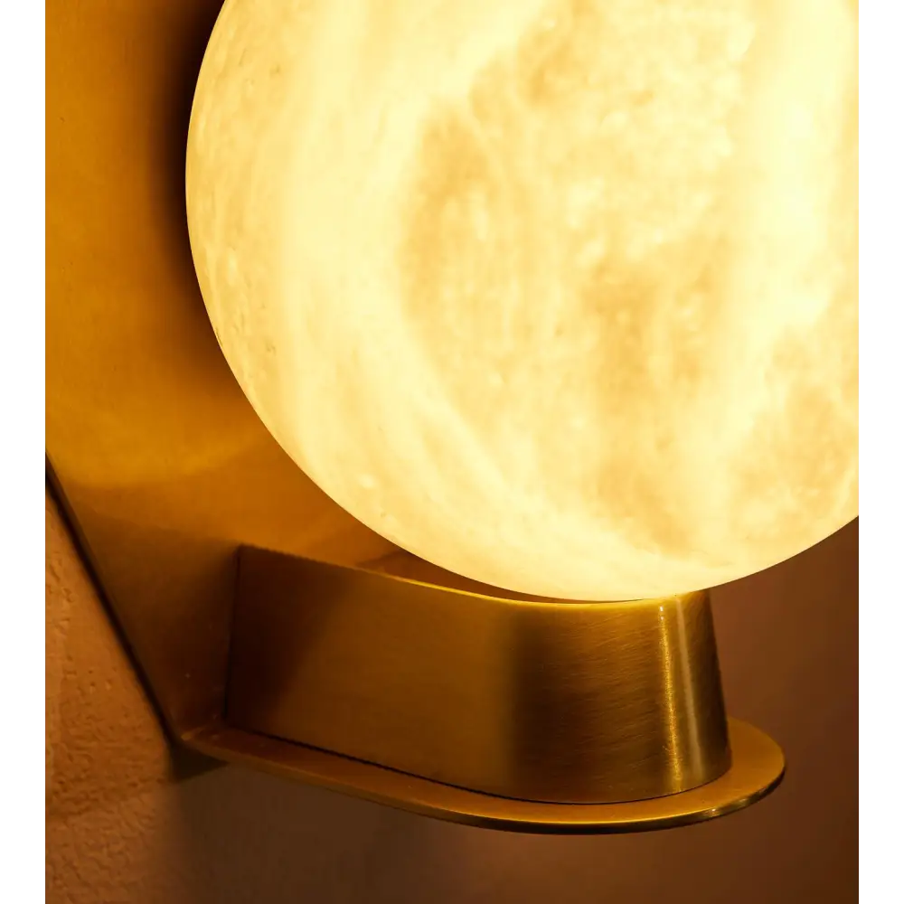 Alabaster Globe Wall Sconce