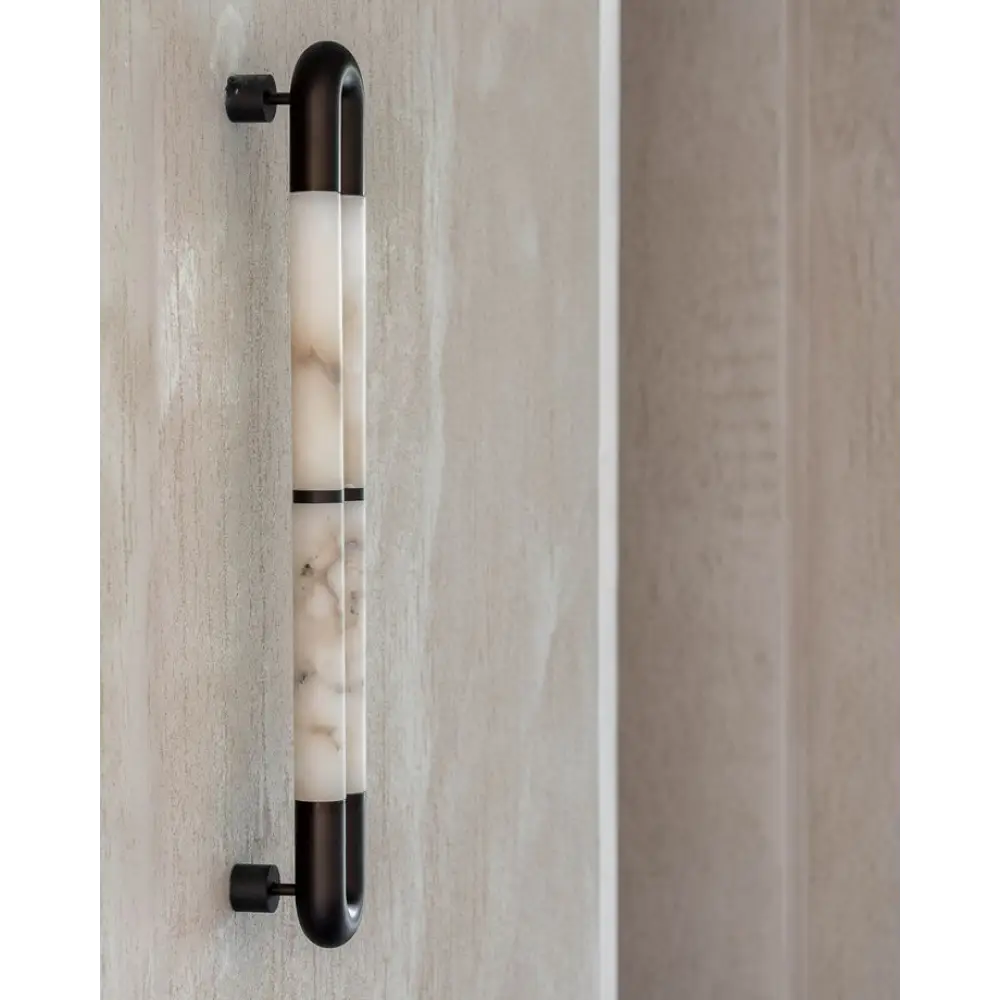 Alabaster Tube Wall Sconce