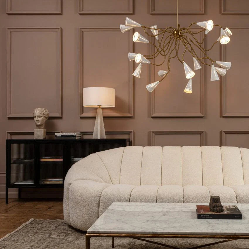 White Alexandra Sputnik Chandelier