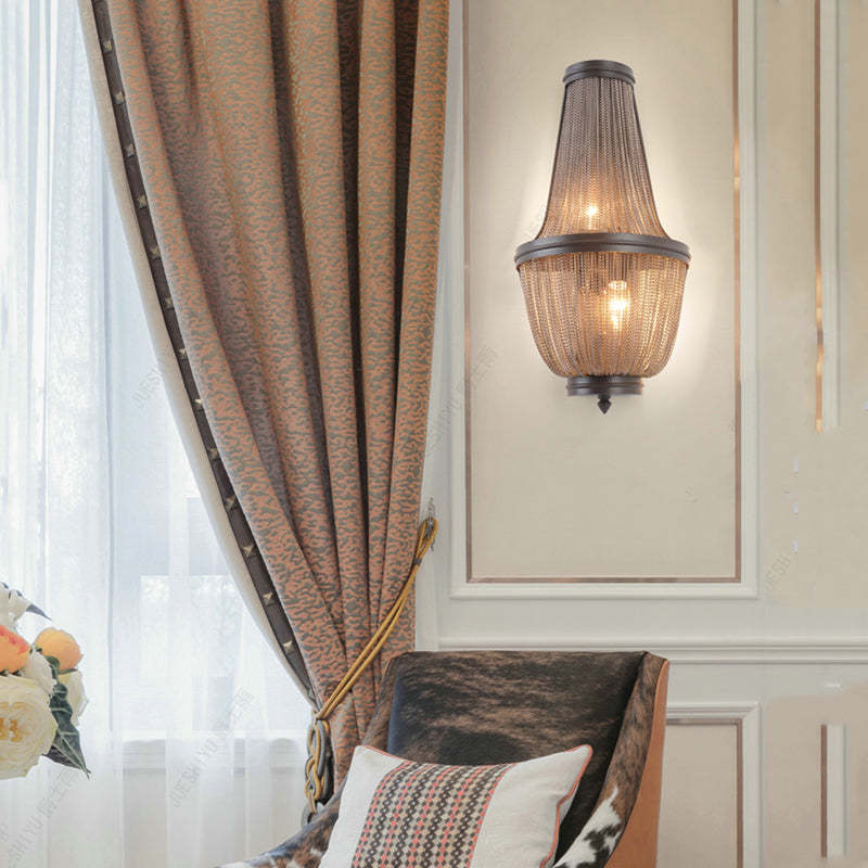 Tassel Chain Barn Wall Sconce