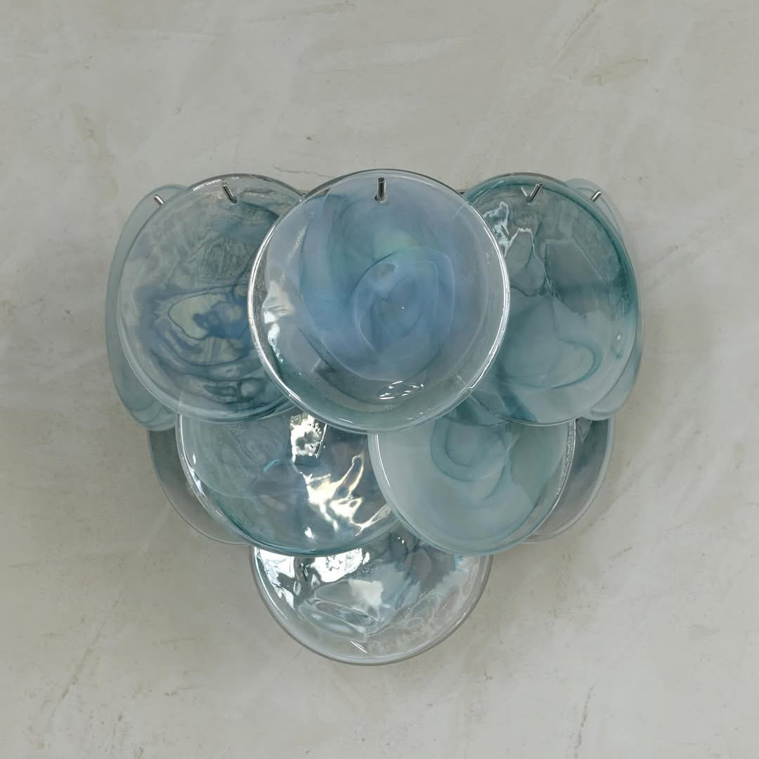 Pink Vintage Murano Glass Wall Lamp