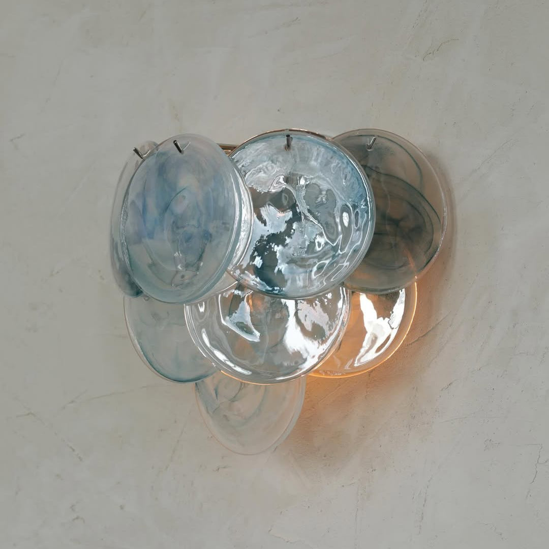 Pink Vintage Murano Glass Wall Lamp