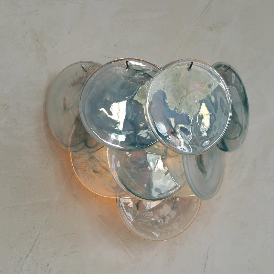 Pink Vintage Murano Glass Wall Lamp