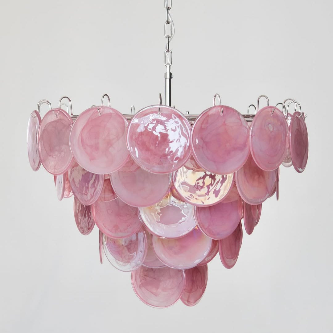 Murano Chandelier 57 Pink