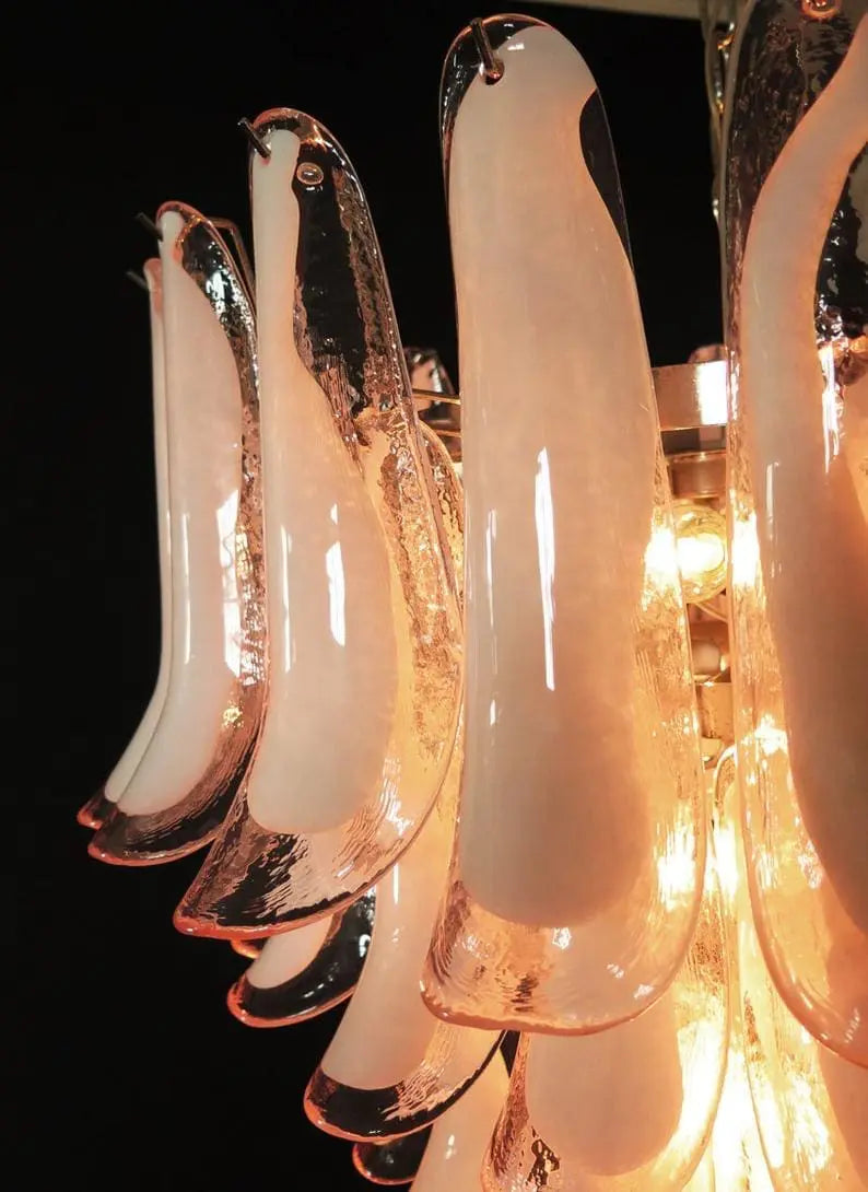 Murano Chandelier – 75 petals – Pink