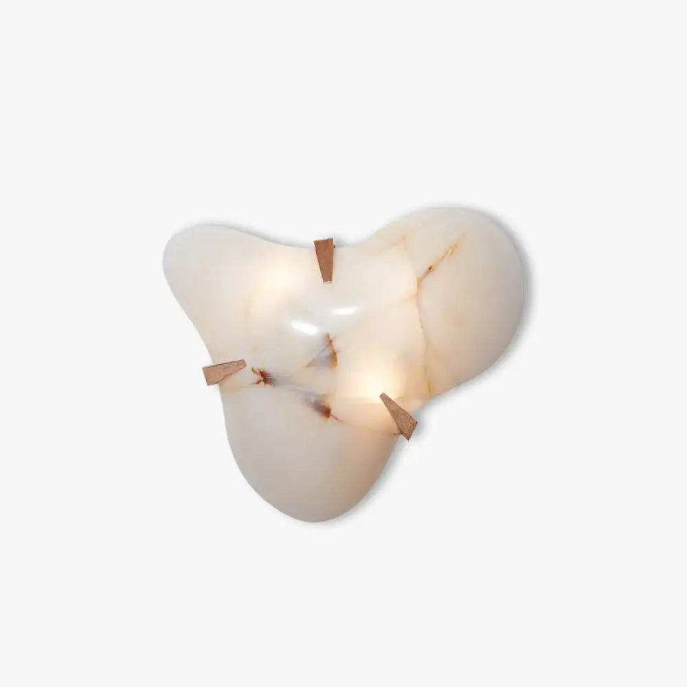 Organic Alabaster Cloud Sconce