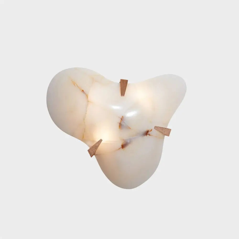 Organic Alabaster Cloud Sconce