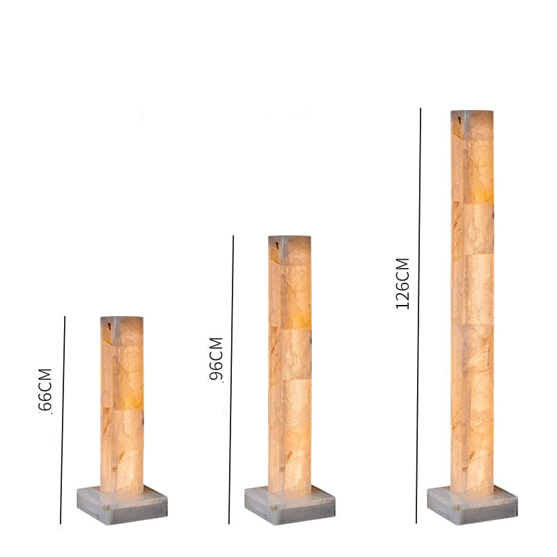 Alabaster Column Floor Lamps