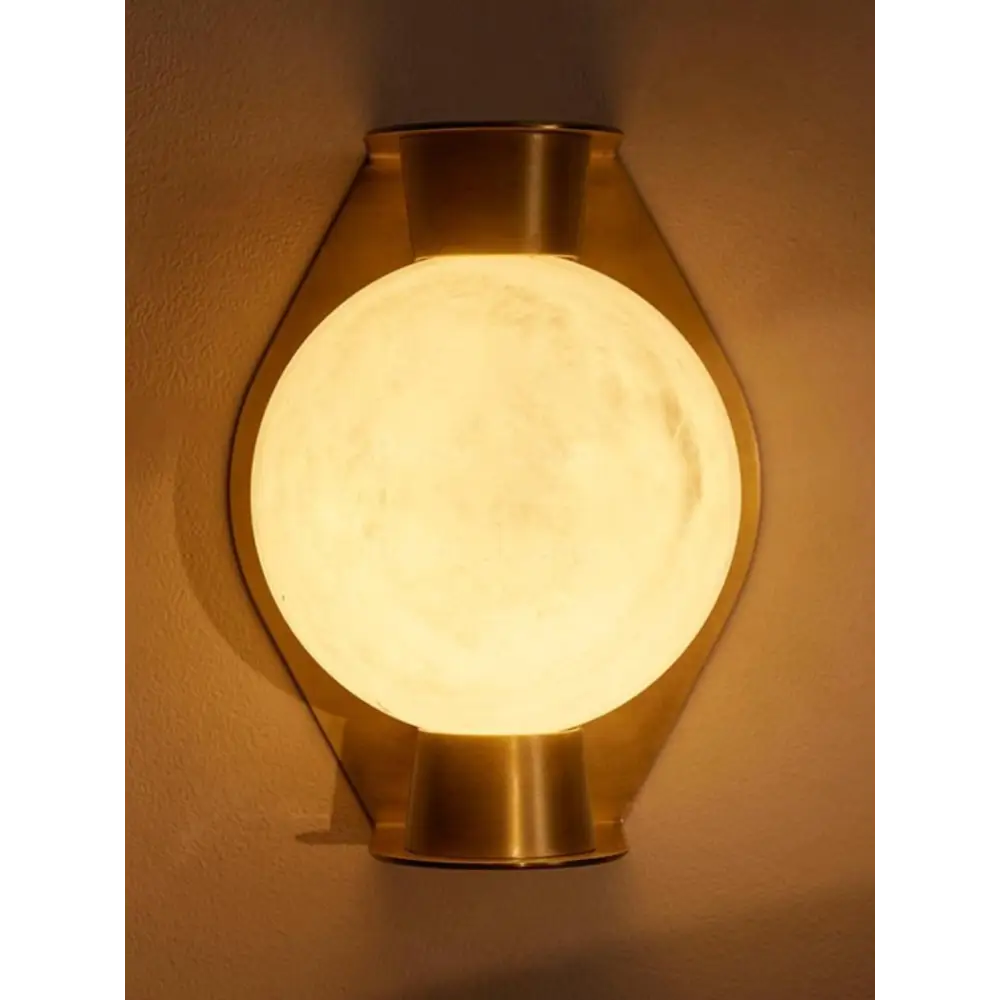 Alabaster Globe Wall Sconce