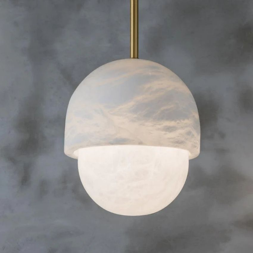 Alabaster Moonlight Pendant