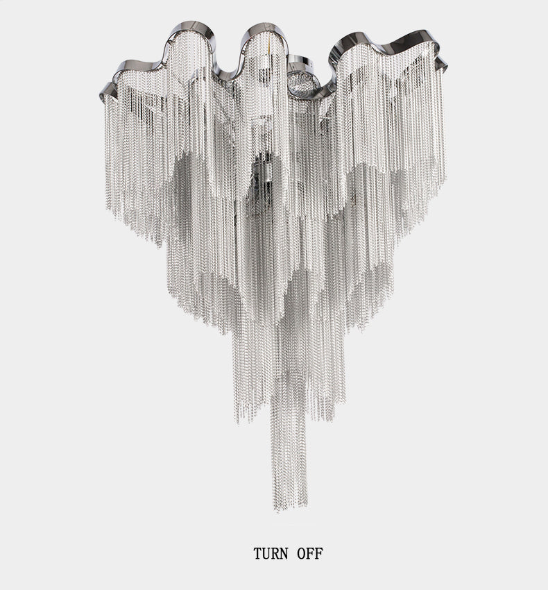 Tassel Aluminum Chain Ceiling Lighting