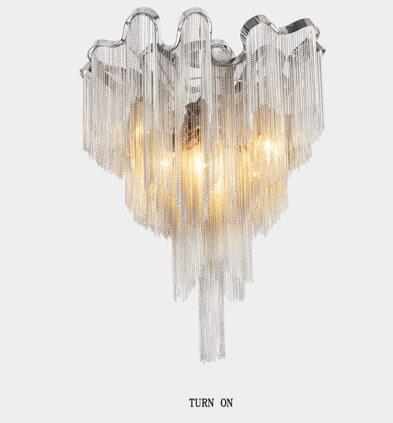 Tassel Aluminum Chain Ceiling Lighting