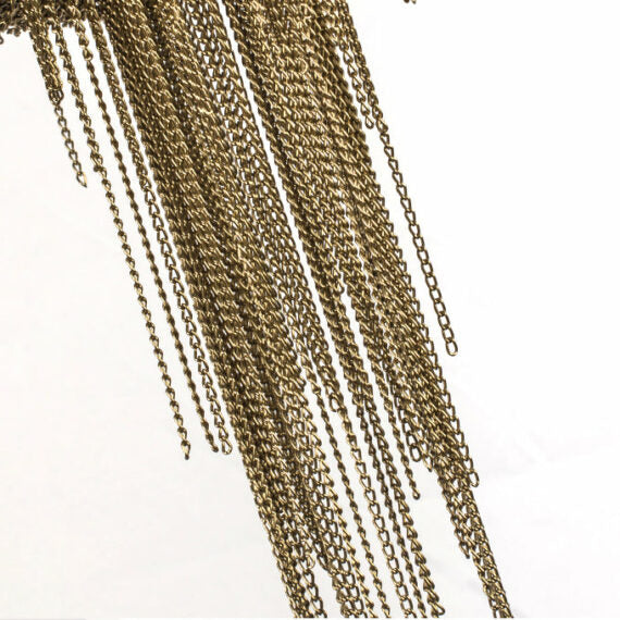 Stacking Rings Chain Tassel Pendant Chandelier