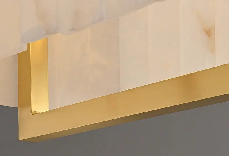 Rectangle Alabaster Chandelier
