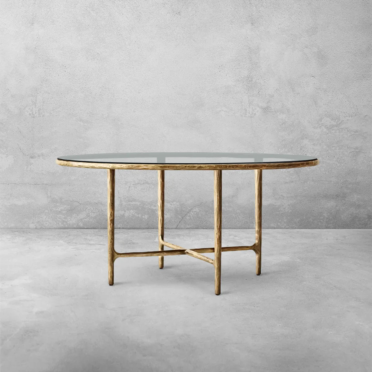 Thaddeus Glass Round Dining Table